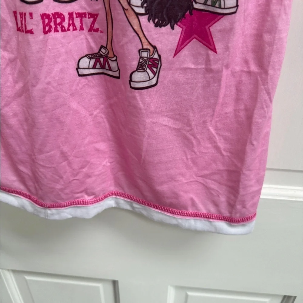 Lil Bratz Girls Size 4 Short Sleeve Pink Nightgown for Kids